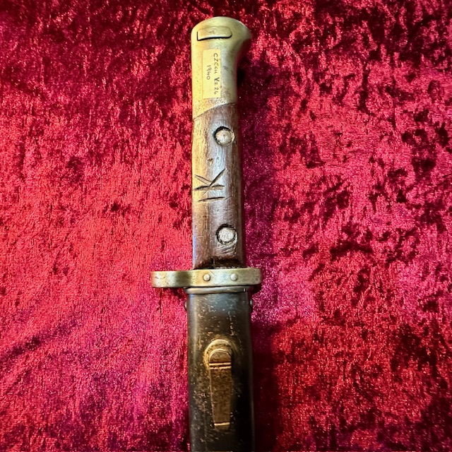 Ref: WW2 M1924 Czech Bayonet and Scabbard.